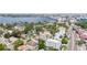 Beautiful neighborhood aerial view showing close proximity to local businesses, waterfront, and local housing at 53 Albemarle Ave, Tampa, FL 33606