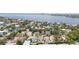 Sprawling neighborhood aerial view showcasing the waterfront proximity and beautiful local housing at 53 Albemarle Ave, Tampa, FL 33606
