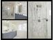 Bathroom with a walk-in shower, modern fixtures, and double vanity at 53 Albemarle Ave, Tampa, FL 33606