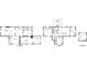 Detailed floor plan showcasing the layout of all three floors of the property, including room dimensions at 53 Albemarle Ave, Tampa, FL 33606