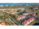 Beautiful aerial view of the property featuring well-maintained grounds, vibrant landscaping, and convenient parking at 6085 Bahia Del Mar Blvd # 106, St Petersburg, FL 33715