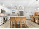 Beautiful kitchen with stainless steel appliances, granite countertops, kitchen island and dining area at 6121 33Rd N Ave, St Petersburg, FL 33710
