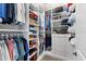 Spacious closet featuring built-in shelving, hanging racks, and drawers for ample storage at 6121 33Rd N Ave, St Petersburg, FL 33710