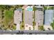 Aerial view showcasing the neighborhood with well-maintained homes and landscaping at 6121 Fjord Way, New Port Richey, FL 34652