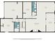 Layout of the lower floor featuring bedrooms, a recreation room, and garage at 6121 Fjord Way, New Port Richey, FL 34652