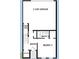 Detailed floorplan showcasing the first floor with a 2-car garage and a bedroom at 7232 Sutton Ln, Sarasota, FL 34240