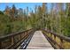 Scenic walking bridge through a beautiful wooded area in this community at 7776 Painted Sky Pl, Land O Lakes, FL 34637