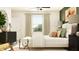 Bedroom featuring a bed, nightstand, and bright natural light at 8611 Linked Dr, New Port Richey, FL 34655