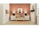 Stylish Bedroom with a crib, lion art, and coordinating decor creates a warm and inviting space at 9582 Runaway Breeze Dr, Land O Lakes, FL 34637