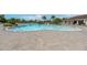 A stunning community pool with plenty of space for swimming and a gradual entry point at 11606 Kilkenny Coral Dr, Riverview, FL 33579