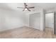 Bedroom with a large closet, and bright white interior paint at 13211 111Th Ln, Largo, FL 33778