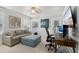 A bright office space with ample seating, a modern desk setup, and natural light at 157 9Th N Ave, St Petersburg, FL 33701