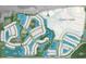 Aerial view of the River's Edge community layout with home plots, water features, and conservation areas at 1724 Longliner Loop, Wesley Chapel, FL 33543