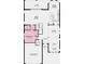 First floor plan showcasing the kitchen, dining, flex area, great room, and 2 car garage at 1724 Longliner Loop, Wesley Chapel, FL 33543