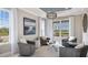Cozy living room with comfortable seating, neutral colors, and natural light through multiple windows at 1738 Longliner Loop, Wesley Chapel, FL 33543
