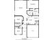 Detailed floor plan of the house showing the layout of rooms, dimensions, and total area at 24305 Denali Ct, Lutz, FL 33559
