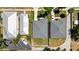Bird's-eye view showing a home with a gray roof, lawn, and surrounding neighborhood at 2906 E Columbus Dr, Tampa, FL 33605