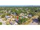 Residential neighborhood aerial view featuring mature trees, homes, and nearby streets with some city view at 3535 16Th N St, St Petersburg, FL 33704
