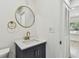 Contemporary bathroom featuring modern vanity and brass hardware at 3535 16Th N St, St Petersburg, FL 33704