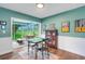 Bright living area adjacent to a sunroom, showcasing wood floors and ample natural light at 4500 Great Lake S Dr, Clearwater, FL 33762