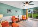 Bright and airy living room with comfortable seating and large windows offering a view of the outdoors at 4500 Great Lake S Dr, Clearwater, FL 33762