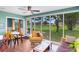 Relaxing sunroom with access to the backyard and combined dining area, perfect for entertaining at 4500 Great Lake S Dr, Clearwater, FL 33762