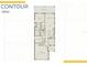 Contour 79300 floorplan showing layout of rooms including extended lanai and 2 car garage at 4531 Gardner St, Bradenton, FL 34210