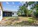 The backyard features a screened in porch, well-kept lawn, and privacy fence at 4560 7Th N Ave, St Petersburg, FL 33713