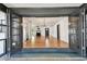Spacious living room showcasing hardwood floors and a cozy fireplace at 4560 7Th N Ave, St Petersburg, FL 33713