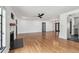 Expansive living room with hardwood floors, fireplace, and open layout for modern living at 4560 7Th N Ave, St Petersburg, FL 33713