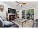 Living room with sliding glass doors, providing natural light and access to the outdoors at 6420 92Nd N Pl # 1205, Pinellas Park, FL 33782