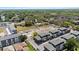 Aerial view of a residential community with modern townhomes, green spaces, and convenient access to nearby amenities and parks at 8723 Palm Ranches Pl, Tampa, FL 33614
