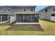 Inviting screened patio perfect for relaxing and entertaining guests outdoors at 9665 Sweetwell Pl, Riverview, FL 33569