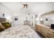 Comfortable bedroom featuring a bed, dresser, a ceiling fan, and ample closet space at 9815 Harrell Ave # 503, Treasure Island, FL 33706