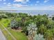 Aerial view showcasing lush park landscapes, palm trees, and waterfront access at 1120 N Shore Ne Dr # 804, St Petersburg, FL 33701