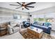 Comfortable living room features a large window with a view, stylish seating, and a cozy rug for a relaxing ambiance at 1120 N Shore Ne Dr # 804, St Petersburg, FL 33701