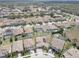 Expansive aerial view of a residential community featuring homes with pools and well-maintained landscaping at 11222 Hawks Fern Dr, Riverview, FL 33569