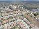 Bird's eye view of a planned housing community, set amidst landscaping and well-planned thoroughfares at 11222 Hawks Fern Dr, Riverview, FL 33569