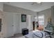 Well lit bedroom featuring a ceiling fan, a large rug, and neutral colors at 11222 Hawks Fern Dr, Riverview, FL 33569