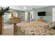 Comfortable main bedroom with carpet floors, calm paint, and abundant storage offers a cozy private space at 113 16Th St, Belleair Beach, FL 33786