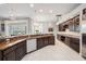 Well-equipped kitchen features dark wood cabinetry, granite countertops, and stainless steel appliances at 19107 Avenue Bayonnes, Lutz, FL 33558