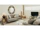 Comfortable living room with a glass coffee table and stylish decor at 1980 Forked Creek Dr, Englewood, FL 34223