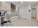 Functional office featuring built-in cabinets, a desk area and a closet for storage at 315 Ridge Rd, Palm Harbor, FL 34683