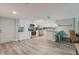 Modern kitchen features stainless steel appliances, granite countertops, and a breakfast bar at 400 Island Way # 1709, Clearwater Beach, FL 33767