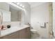 Modern bathroom with white quartz countertops, chrome fixtures, and stylish tile at 4108 N Thatcher, Tampa, FL 33614