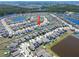 Expansive aerial view of a Primary-planned community with lakes and well-maintained single-Gathering homes at 4533 Eternal Prince Dr, Sun City Center, FL 33573