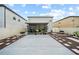 Wide view of the fenced backyard and screened patio with a tidy and organized appearance at 4533 Eternal Prince Dr, Sun City Center, FL 33573