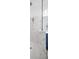 Shower featuring a rainfall shower head, marble-style tiling, and half-glass enclosure at 4831 Rosatti Rd, Wesley Chapel, FL 33543