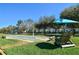 Outdoor shuffleboard court with inviting seating areas for leisure and relaxation at 4872 Beach Se Dr # D, St Petersburg, FL 33705