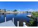 Waterfront view with dock and canal access, ideal for boating and enjoying the coastal lifestyle at 5012 Ensign Loop, New Port Richey, FL 34652